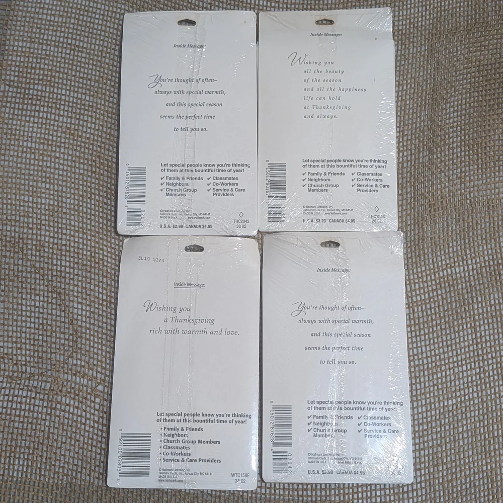 Hallmark Thanksgiving Cards and Envelopes - 24 cards, New Old Stock